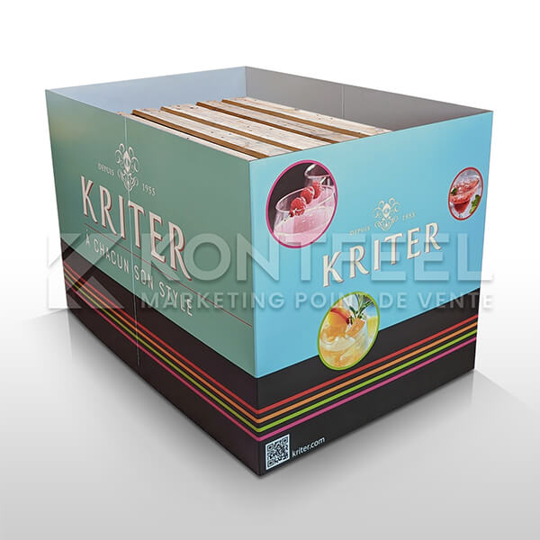 Habillage de palette en carton personnalisé